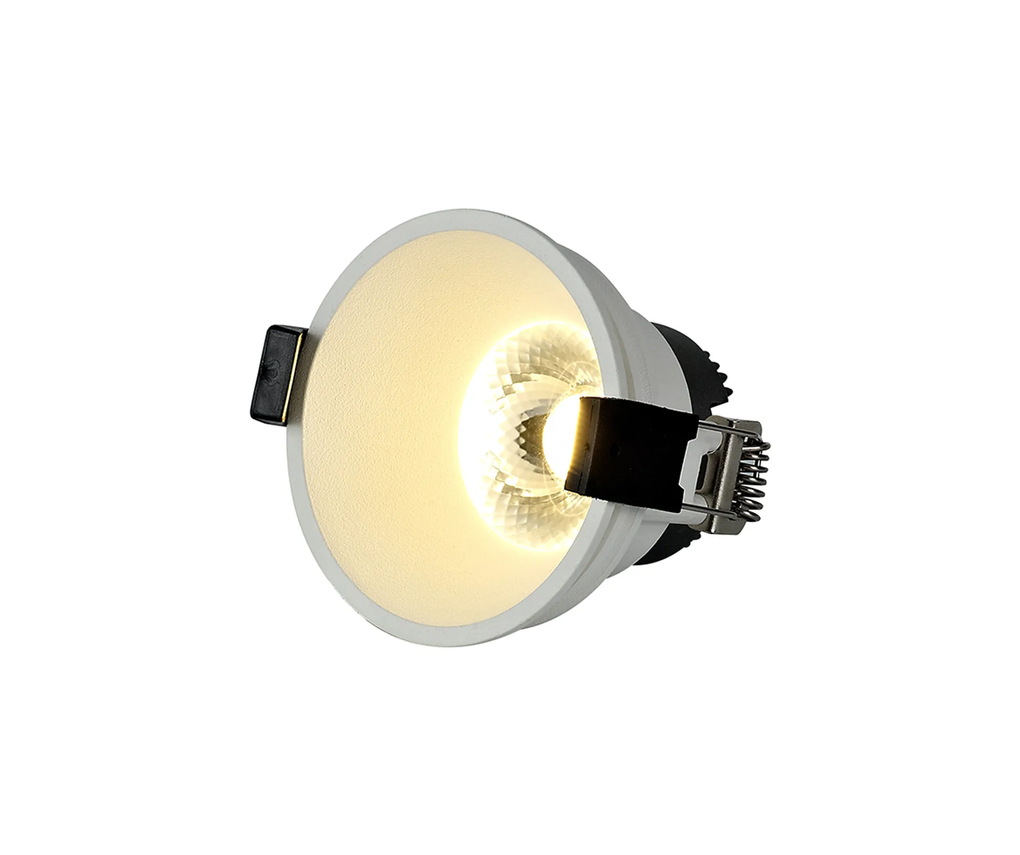 DM201619  Bania 8S 8W ,180mA 480lm 4000K 60° LED Engine, White IP20 Fixed Recessed Spotlight , 5yrs Warranty